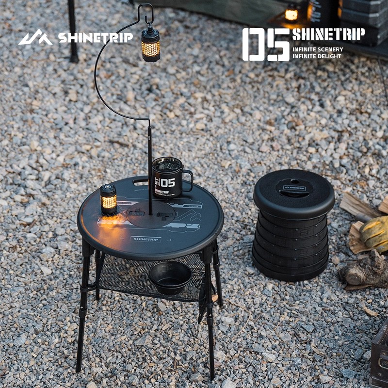Outdoor Furniture Small - ShineTrip 屋外折りたたみテーブル ポータブル キャンプ ピクニック バーベキューテーブル