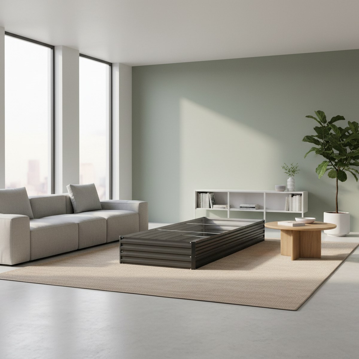 亜鉛メッキ加工の高床式菜園 12x4フィート 金属製プランタ - Planter Raised Metal のレビューと価格
