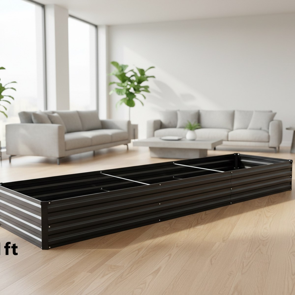 亜鉛メッキ加工の高床式菜園 12フィート長方形金属製プランタ - Planter Raised Metal のレビューと価格