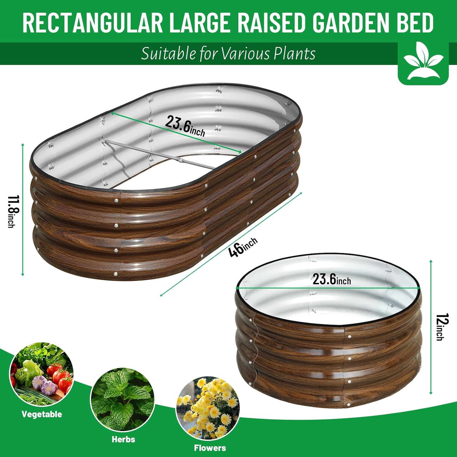 3パック亜鉛メッキ鋼製レイズドガーデンベッドキット - 4x - Planter Raised Metal のレビューと価格