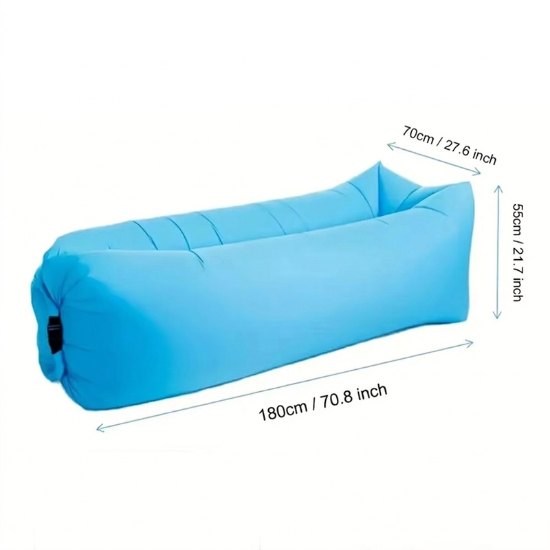 携帯用インフレータブルソファラウンジャー 軽量 防水 エアー - Outdoor Furniture Small のレビューと価格