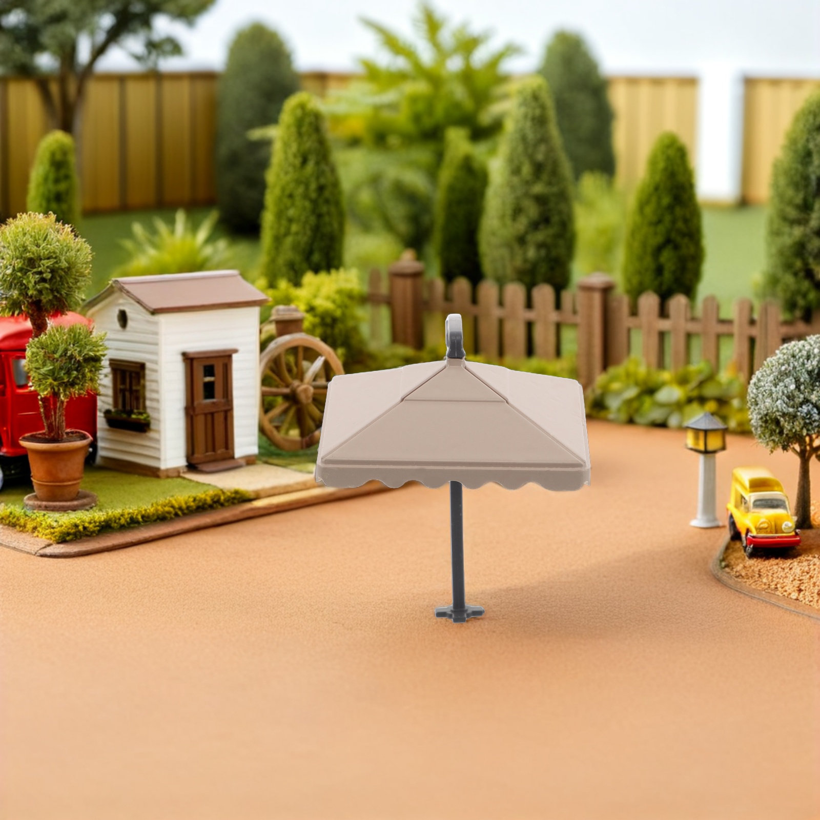10個入りミニチュアパティオ傘、屋外装飾用パラソル、DIYフ - Outdoor Furniture Diy のレビューと価格